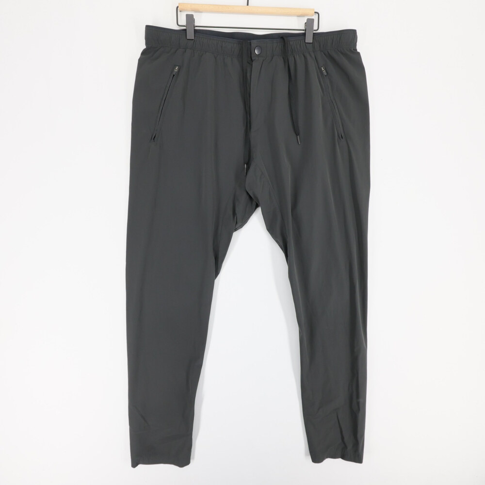 Paskho Wild Long Haul Flight Pants Mens XL Dark Gray Travel Tech Zip Pockets